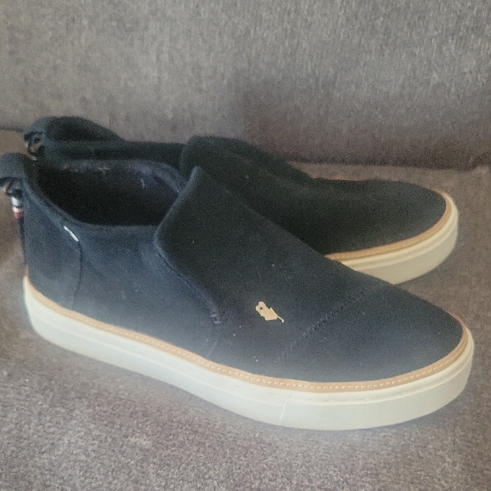Women's TOMS Black Suede Slip-On Shoes